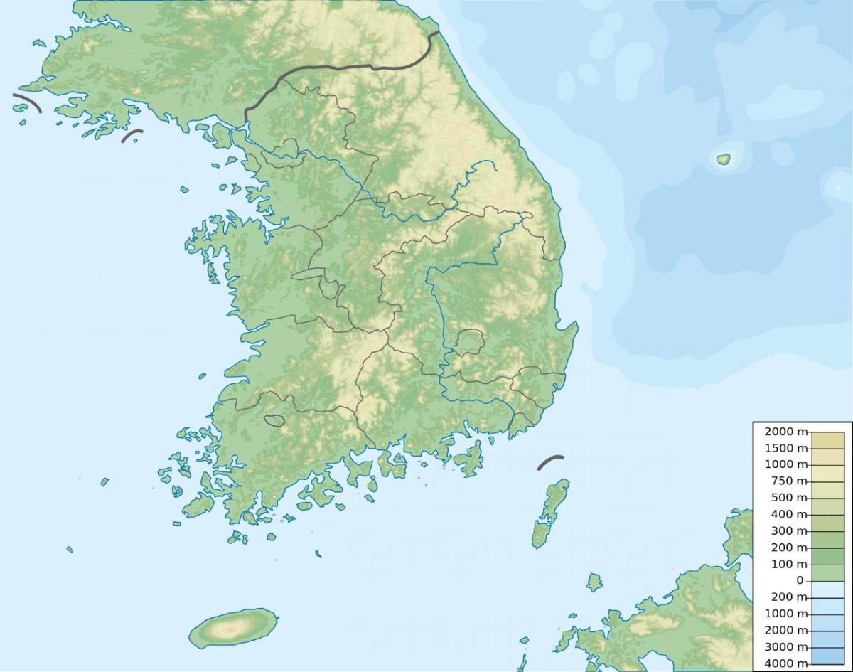 韩国地貌图