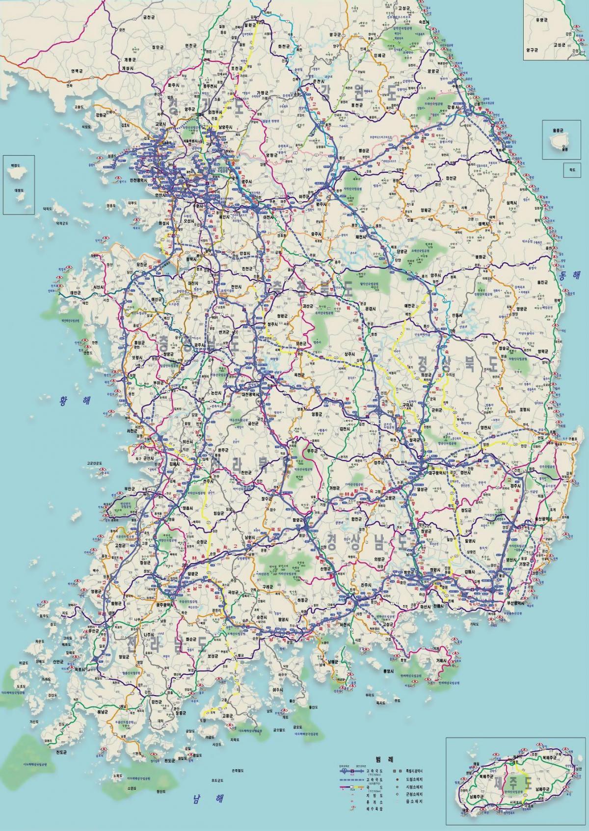 韩国（韩国）驾驶地图