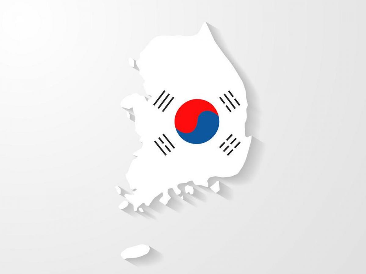 韩国国旗地图